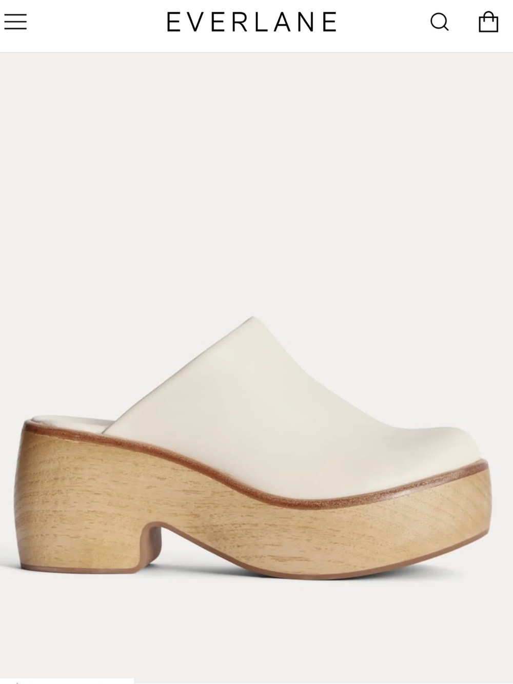 Everlane Wooden Puffa Clog - Picture 2 of 4